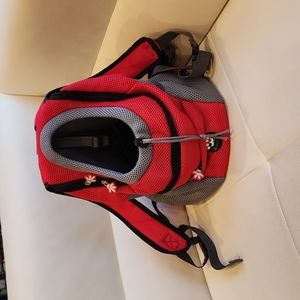 The Noblepawz™ Dog Red Back Bag 